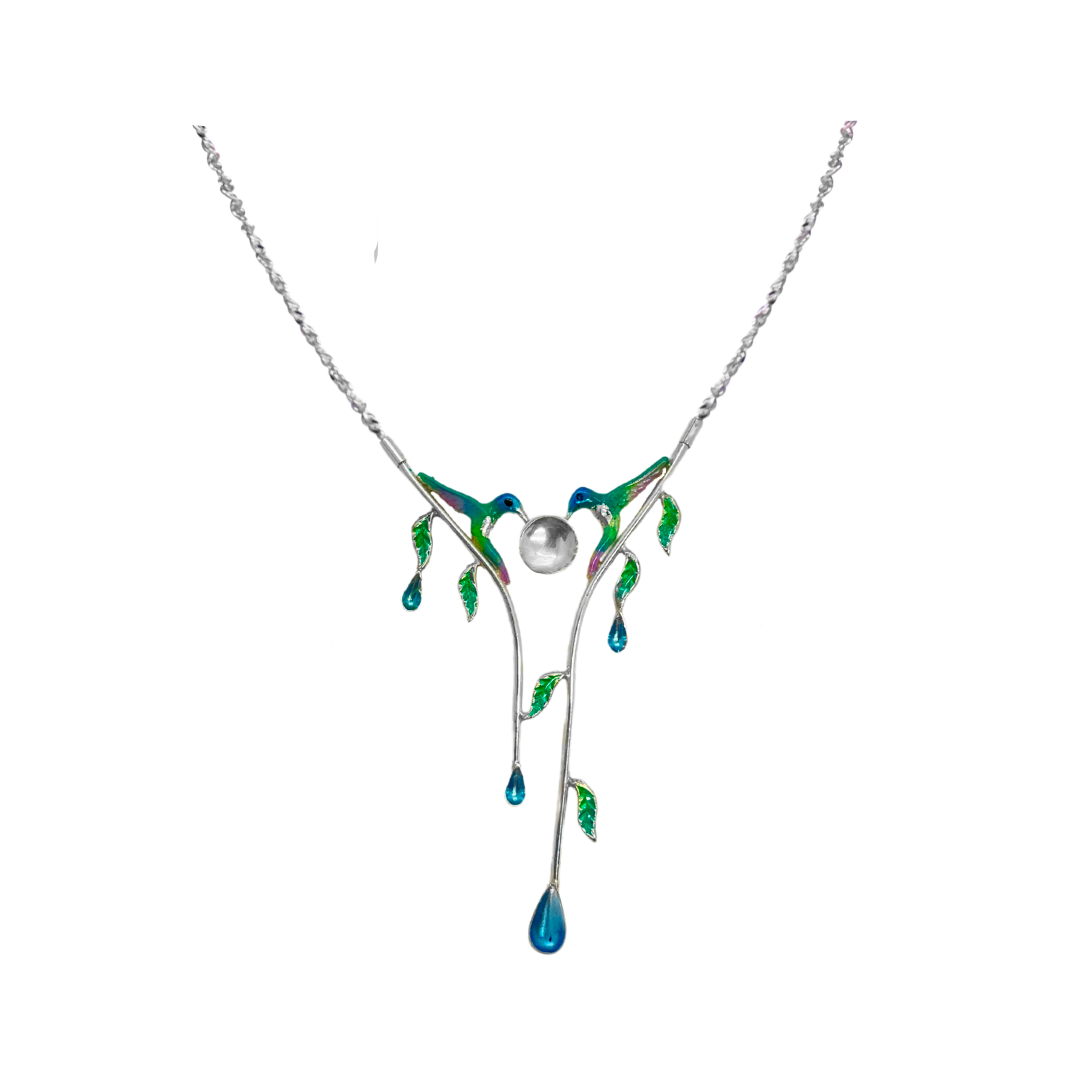 Collar Colibrí Amor Eterno