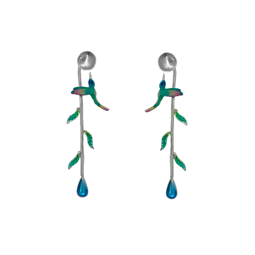Aretes Resplandor de Colibrí