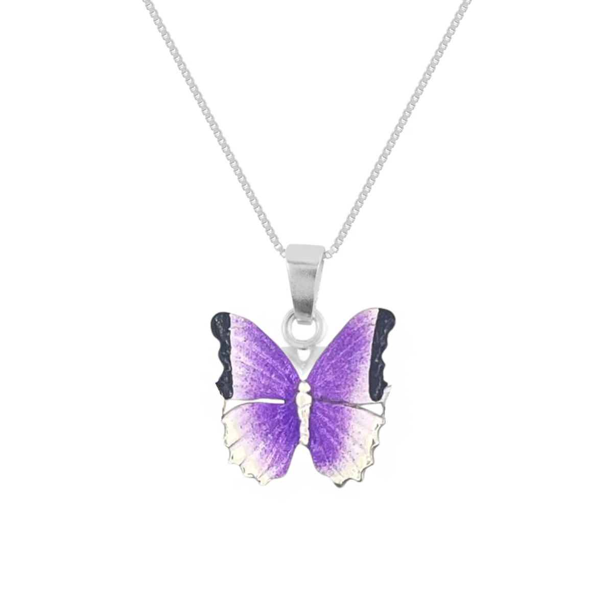 Collar Mariposa Morada