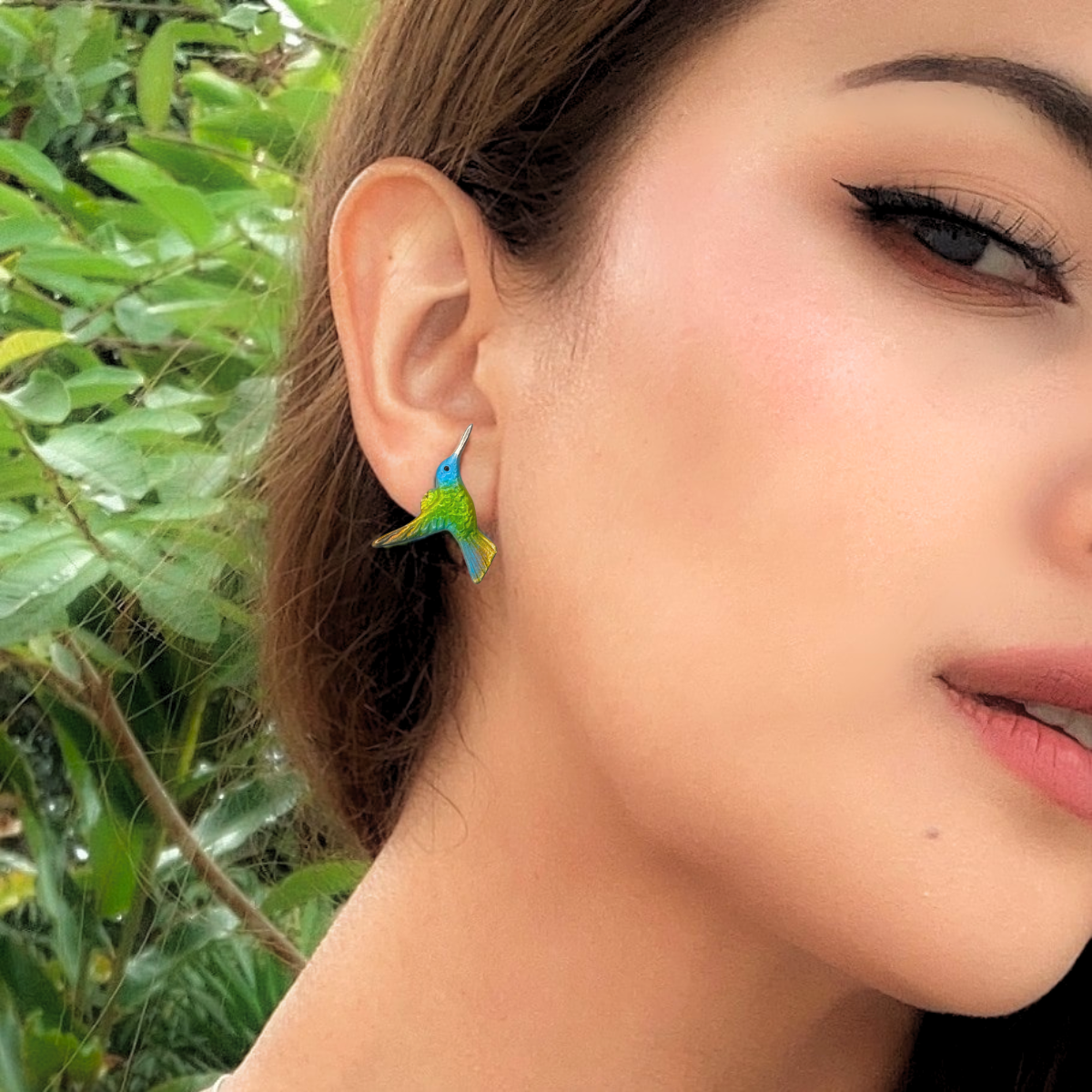 Aretes Colibríes Mediano