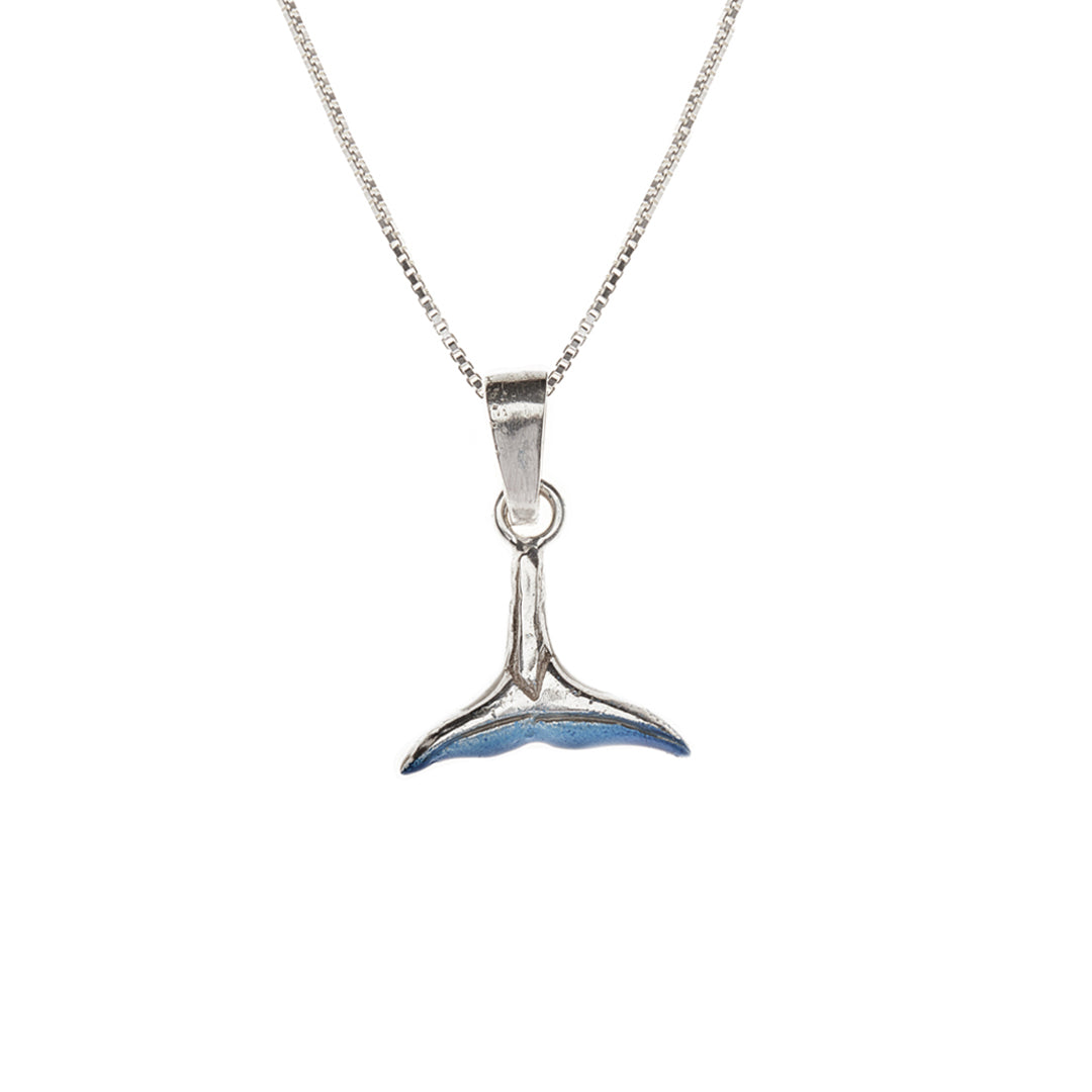 Collar cola ballena, cadena en plata, joyas elaboradas con plata ecologica eden joyas