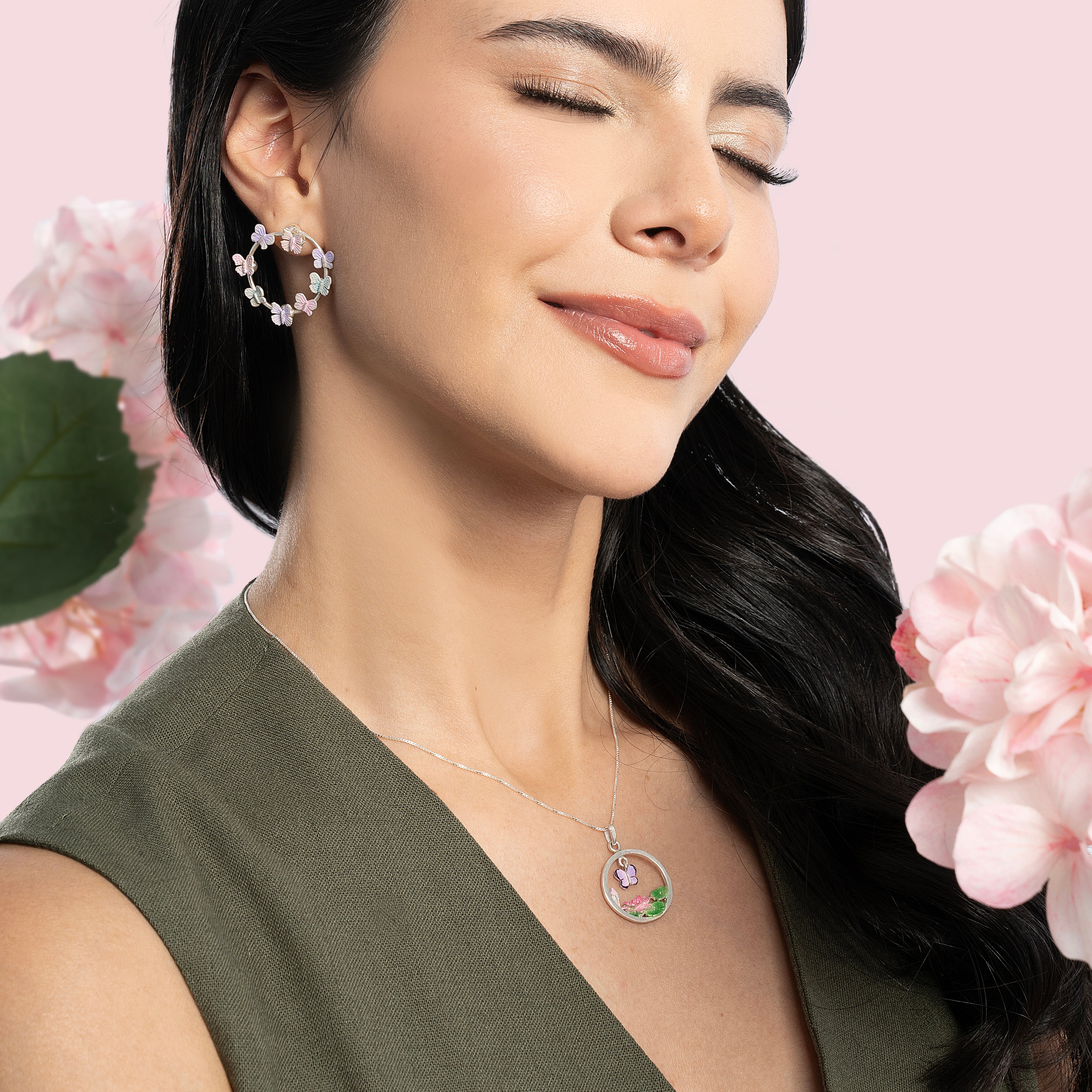 Aretes Mariposa en Jardin