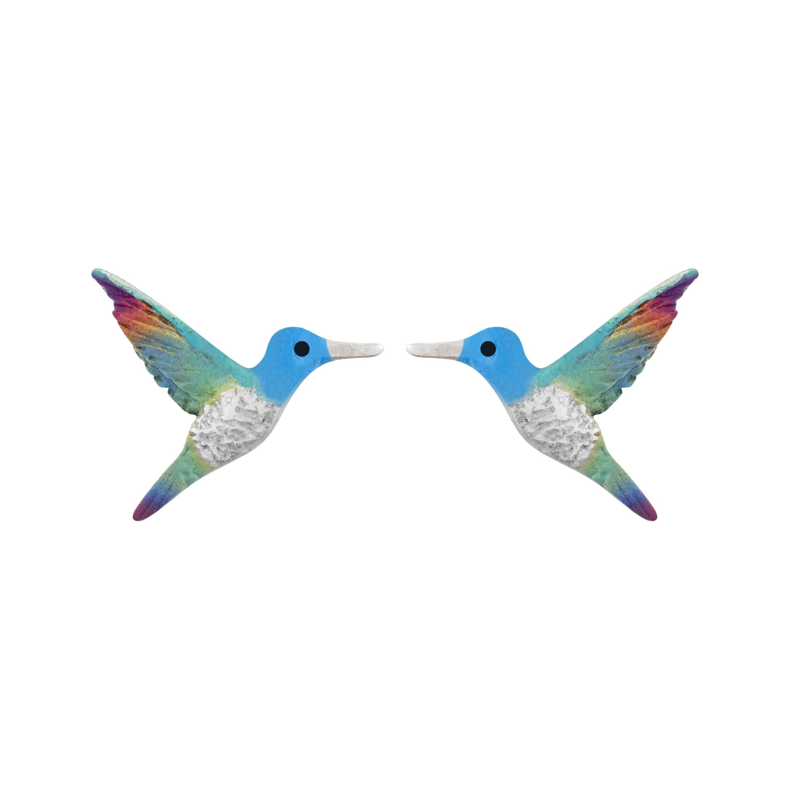 Aretes Colibri Violeta