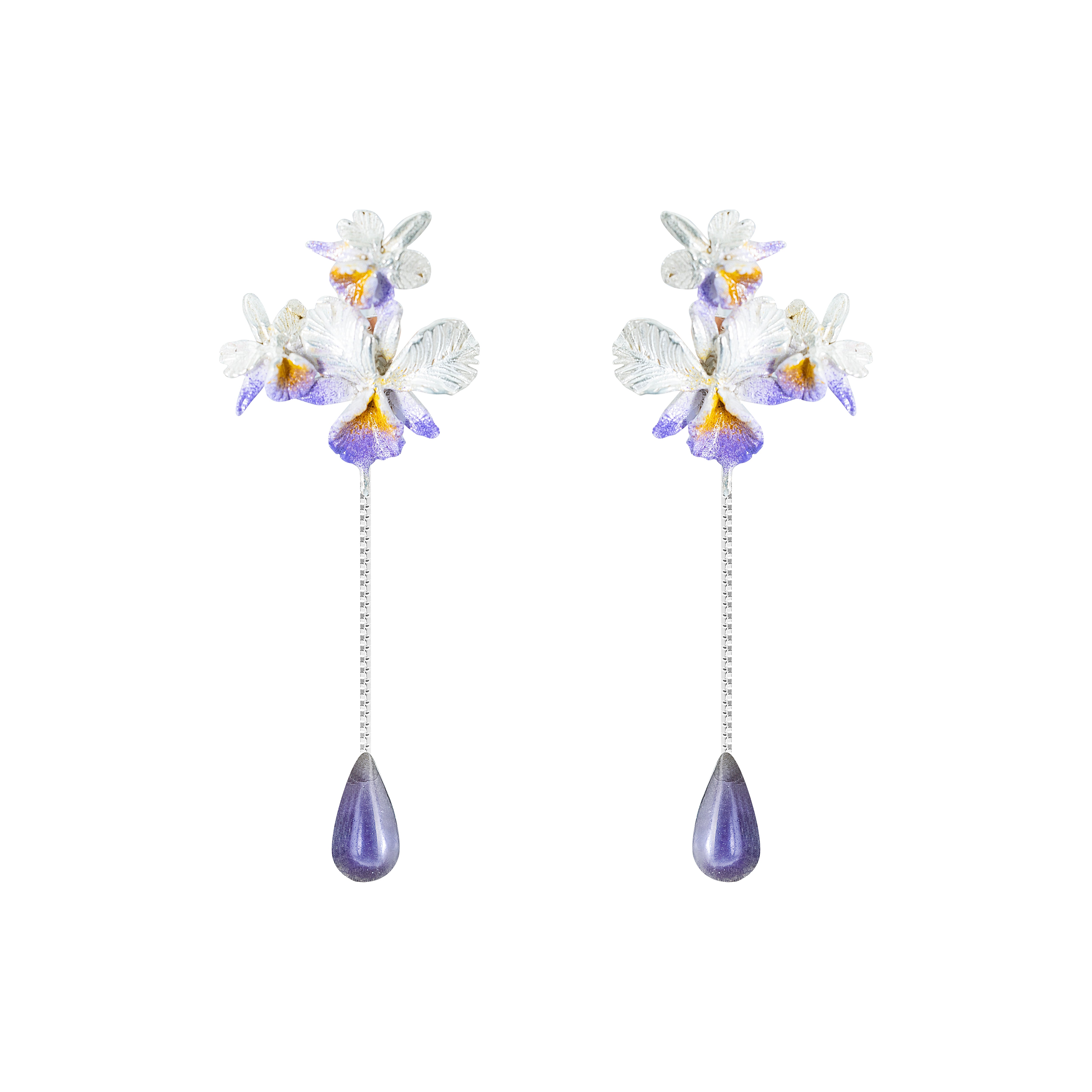 Aretes Jardin de Orquídeas