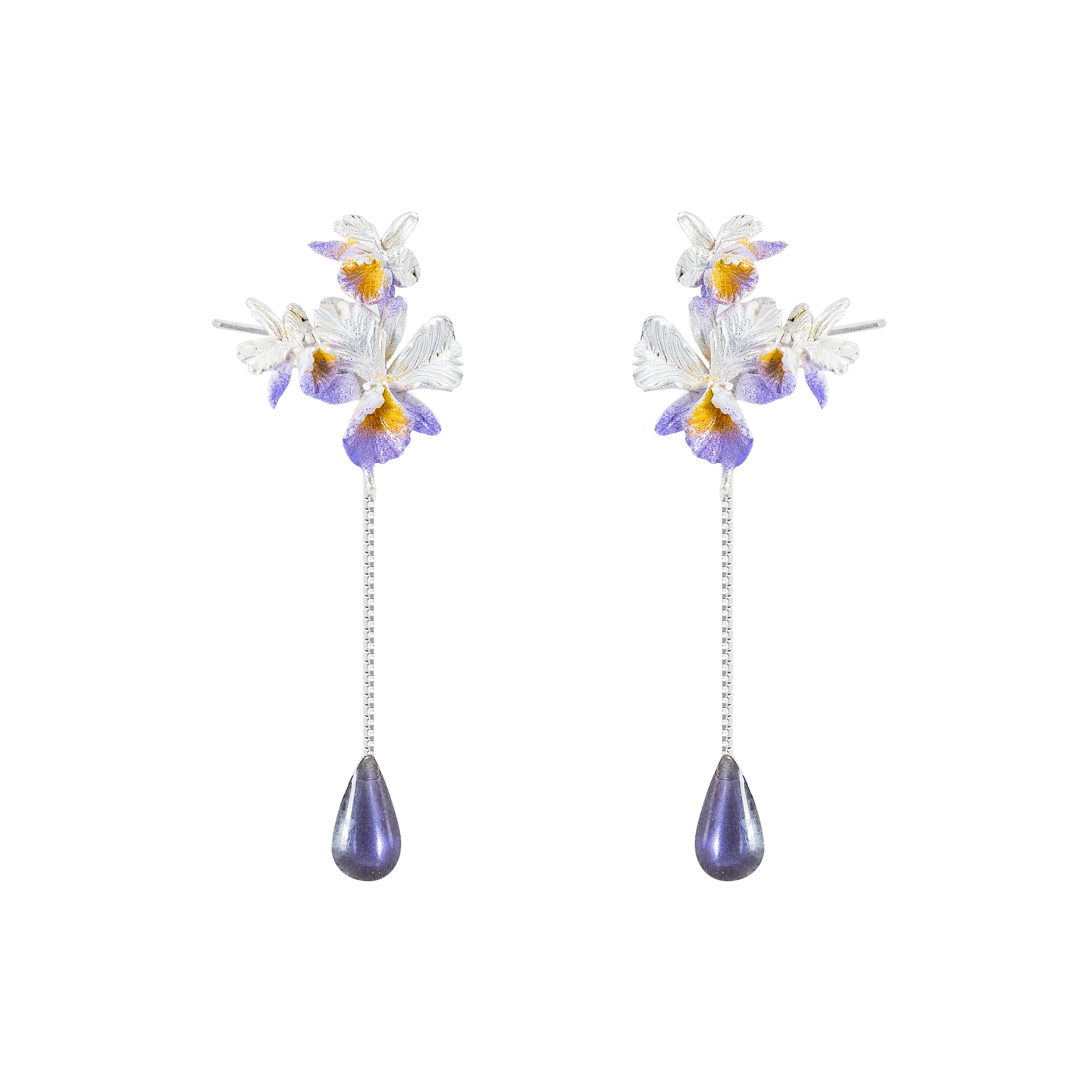 Aretes Jardin de Orquídeas