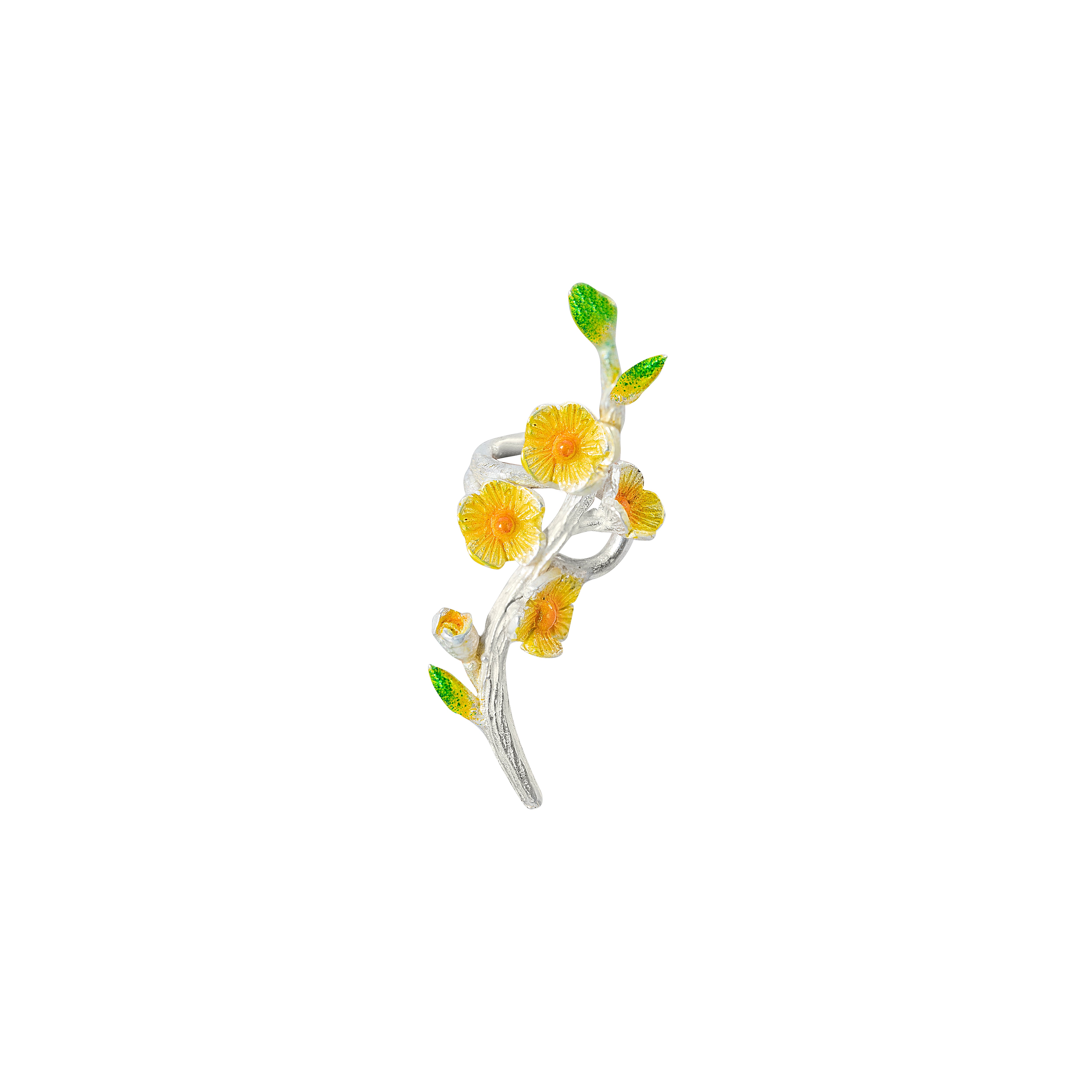 EarCuff Flores Amarillas