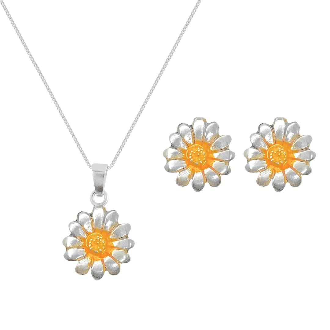 Collar y Aretes Margarita