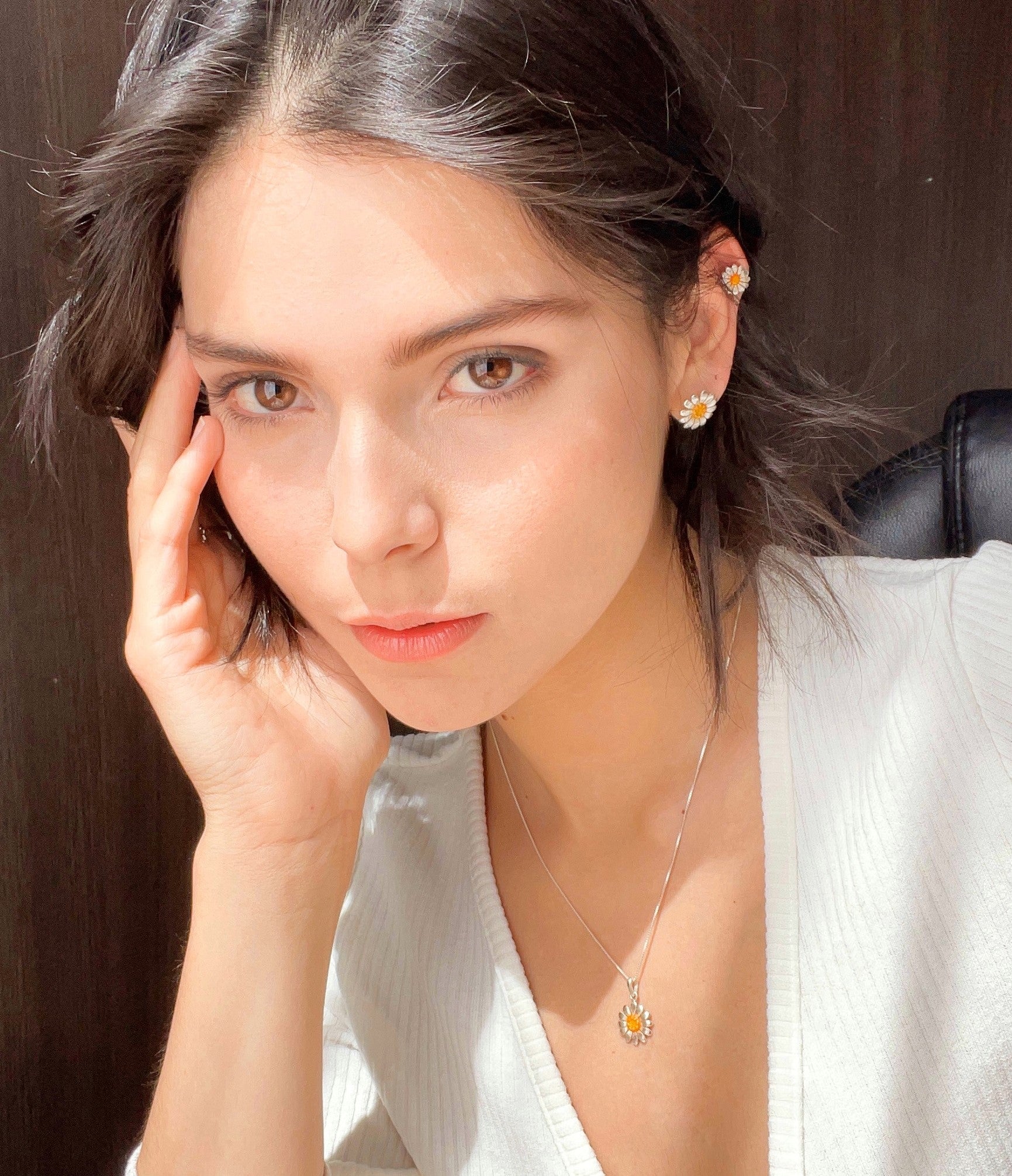 Collar y Aretes Margarita