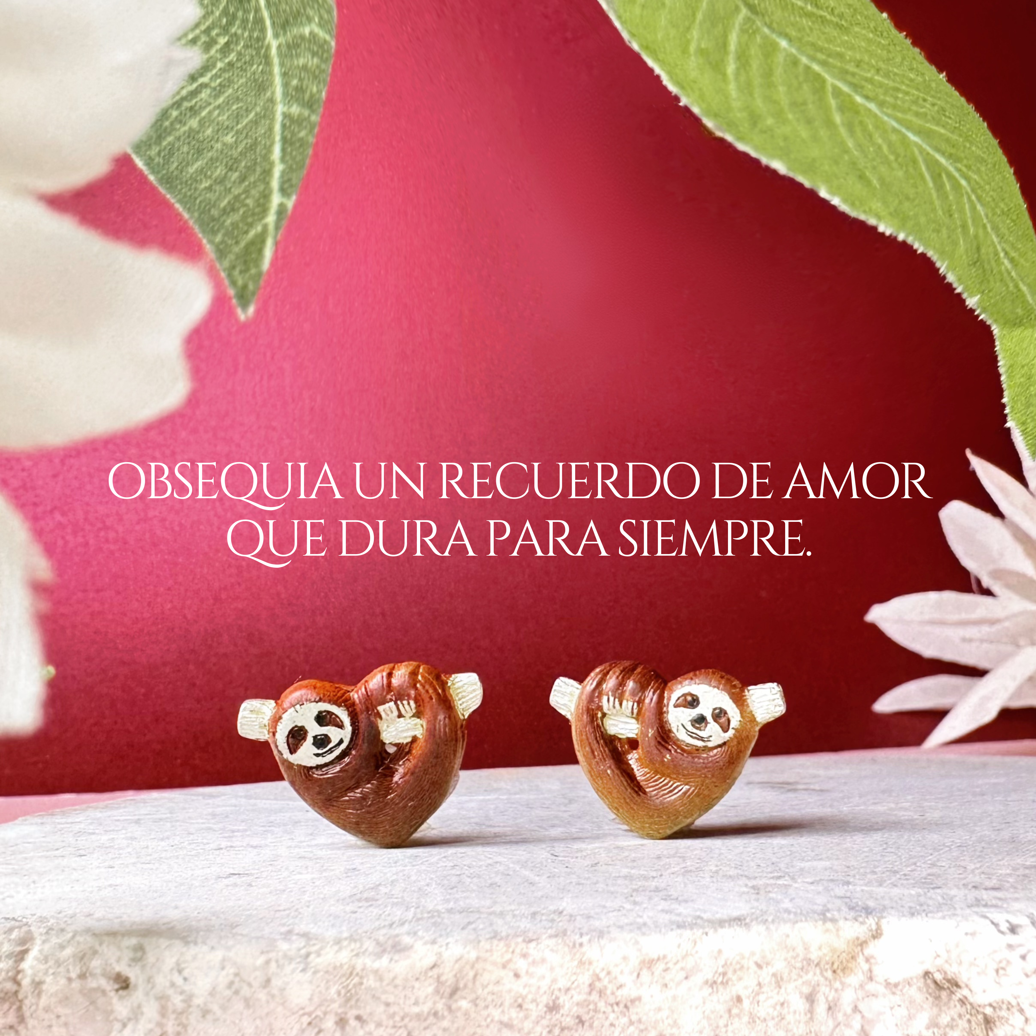 Collar y Aretes Perezoso