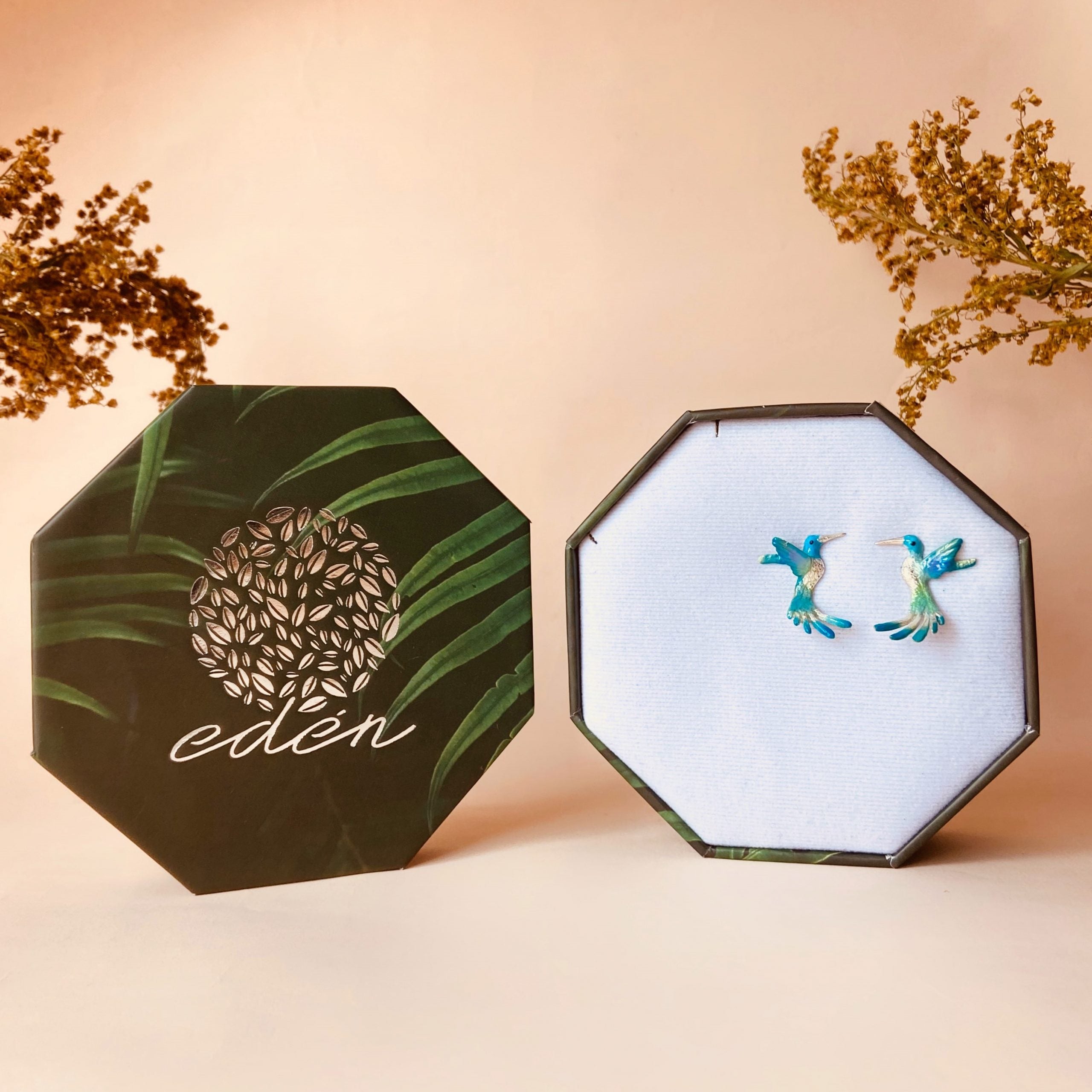 Colibrí del Amor Aretes Mediano