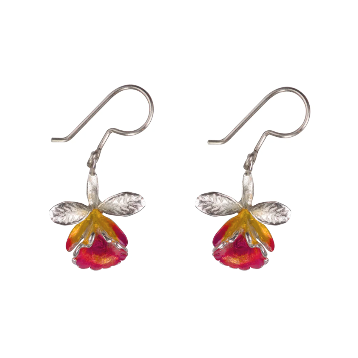Aretes Orquídea Mini Rosa