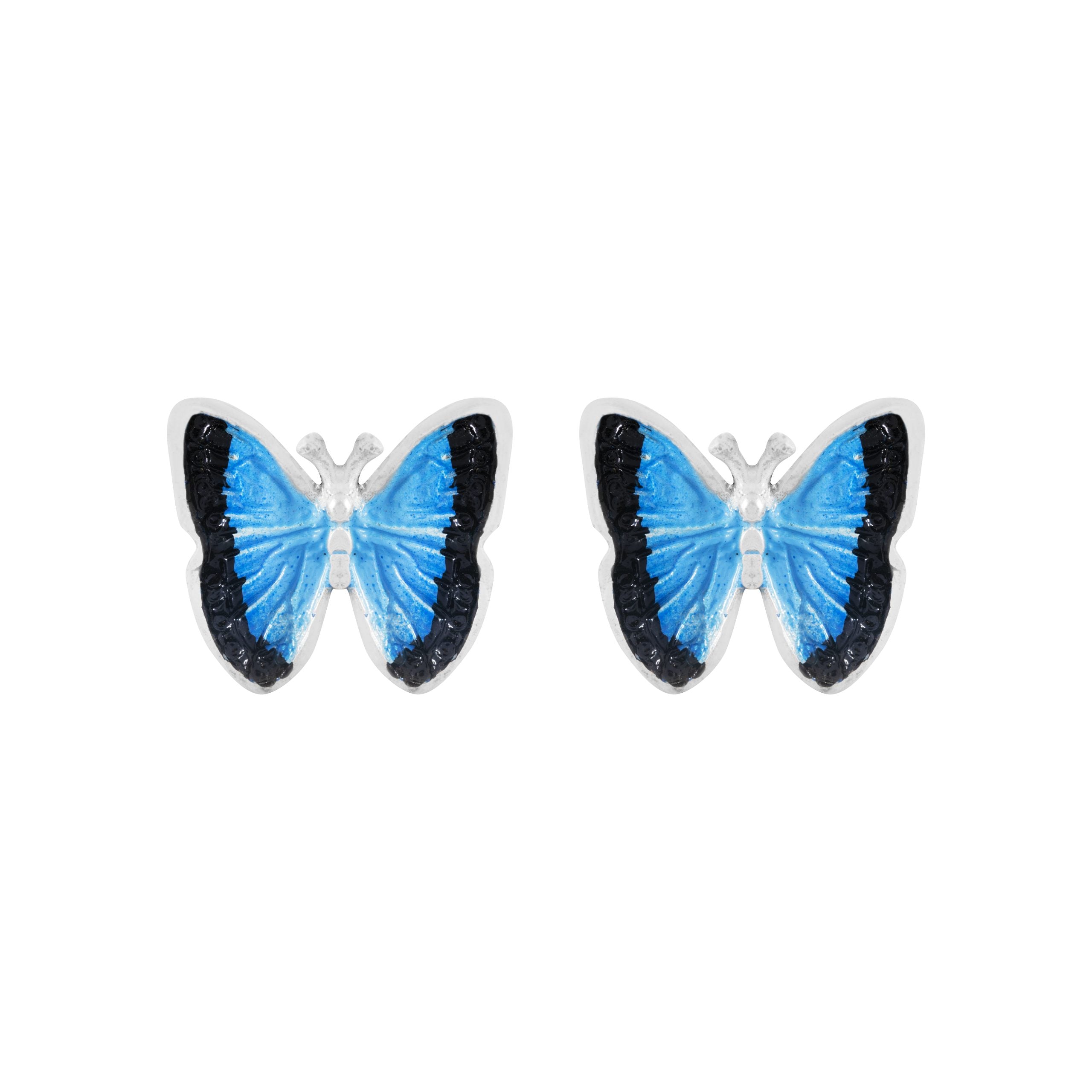 Aretes Mariposa azul