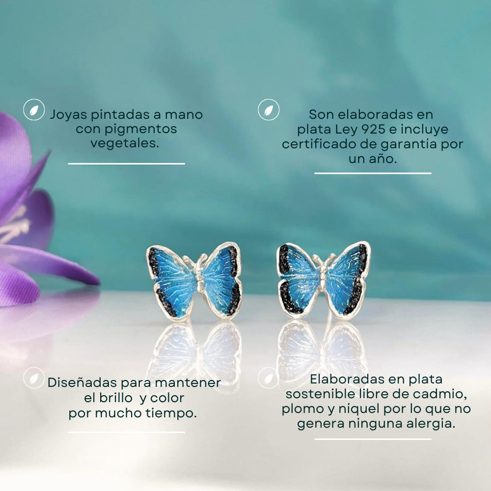 Caracteristicas de aretes de mariposa