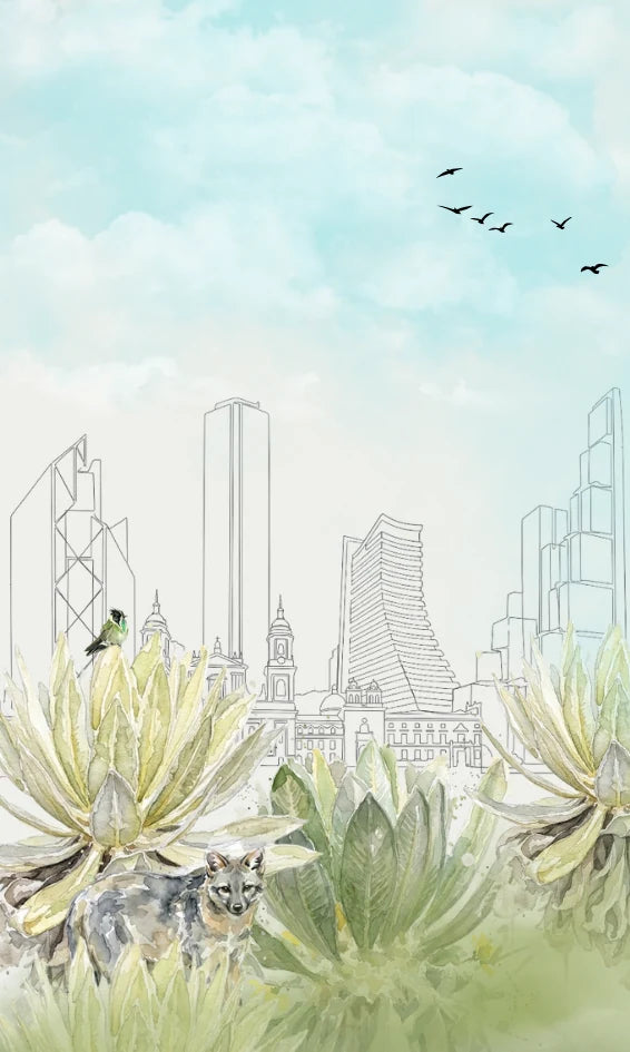 Bogotá y sus especies en acuarela